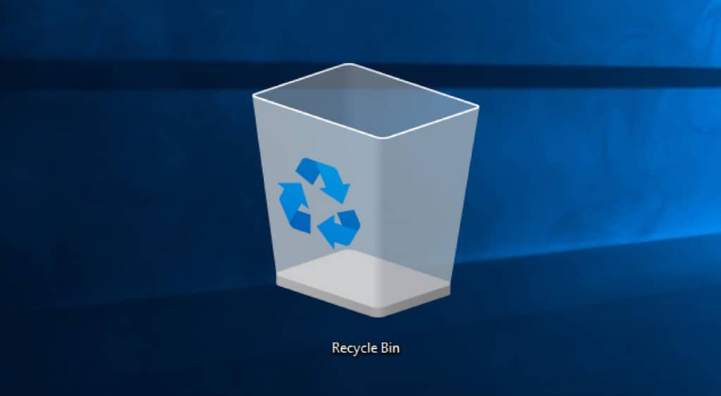 Imagem da lixeira de sistema operacional Windows